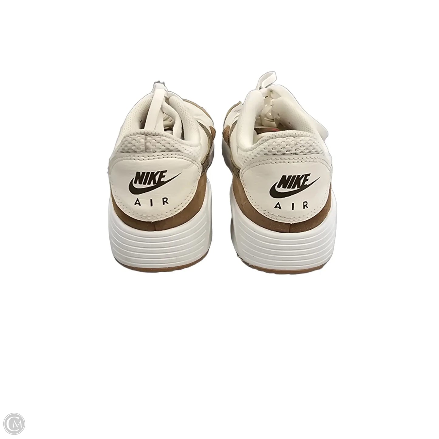 Shoes Sneakers By Nike In Tan & White, Size: 9