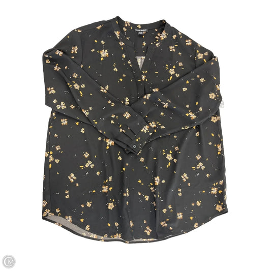 Top Long Sleeve By Hilary Radley In Black, Size: Xl