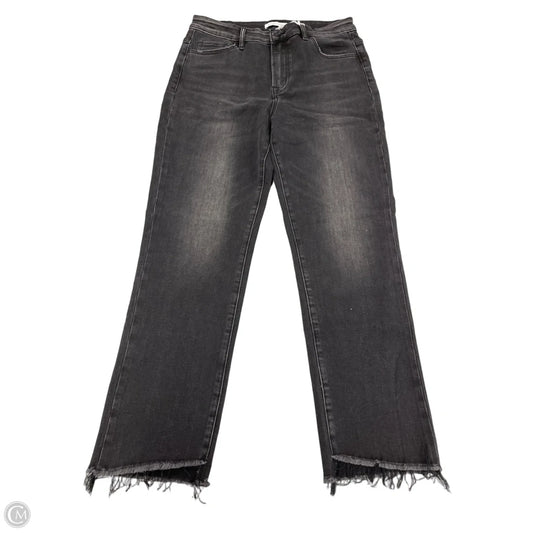 Jeans Straight By Flying Monkey In Black Denim, Size: 12