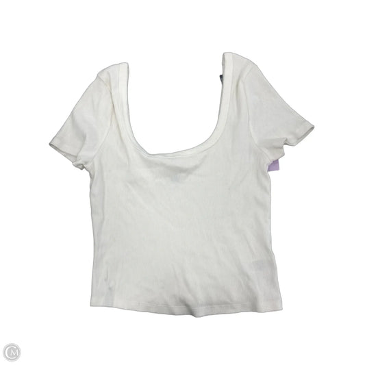 Top Short Sleeve By Universal Thread In Cream, Size: L
