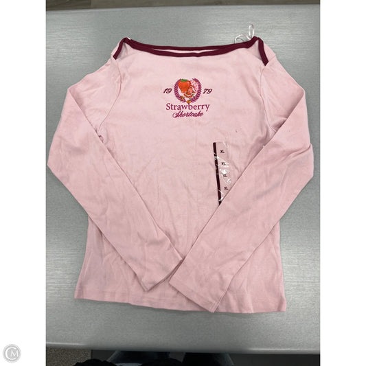 Top Long Sleeve By Cmf In Pink, Size: Xl