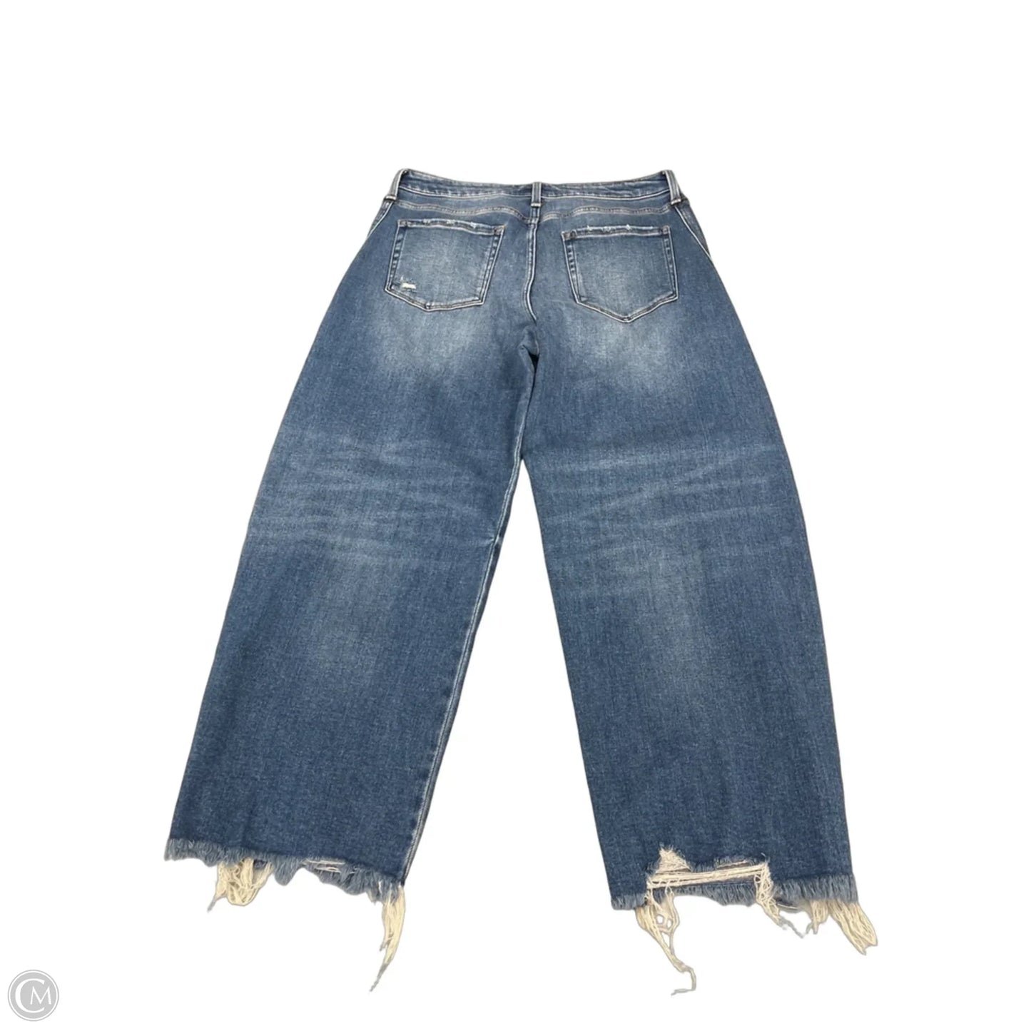 Jeans Wide Leg By Flying Monkey In Blue Denim, Size: 12