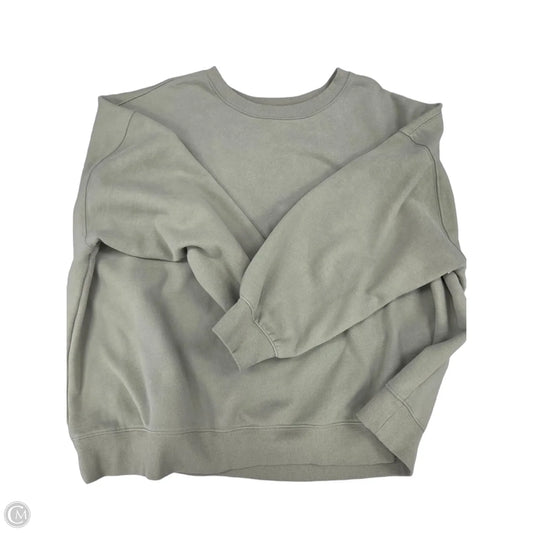Sweatshirt Crewneck By Lands End In Green, Size: 3x