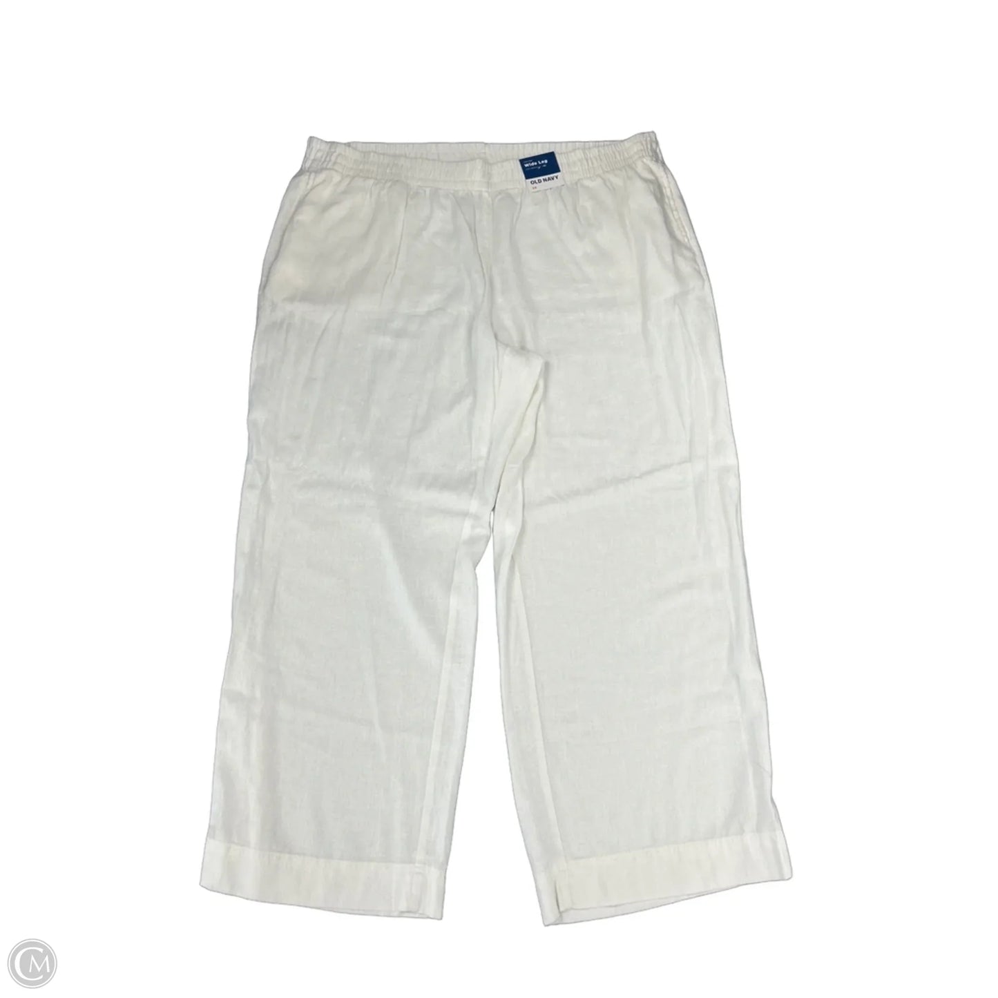 Pants Wide Leg By Old Navy In White, Size: 2x