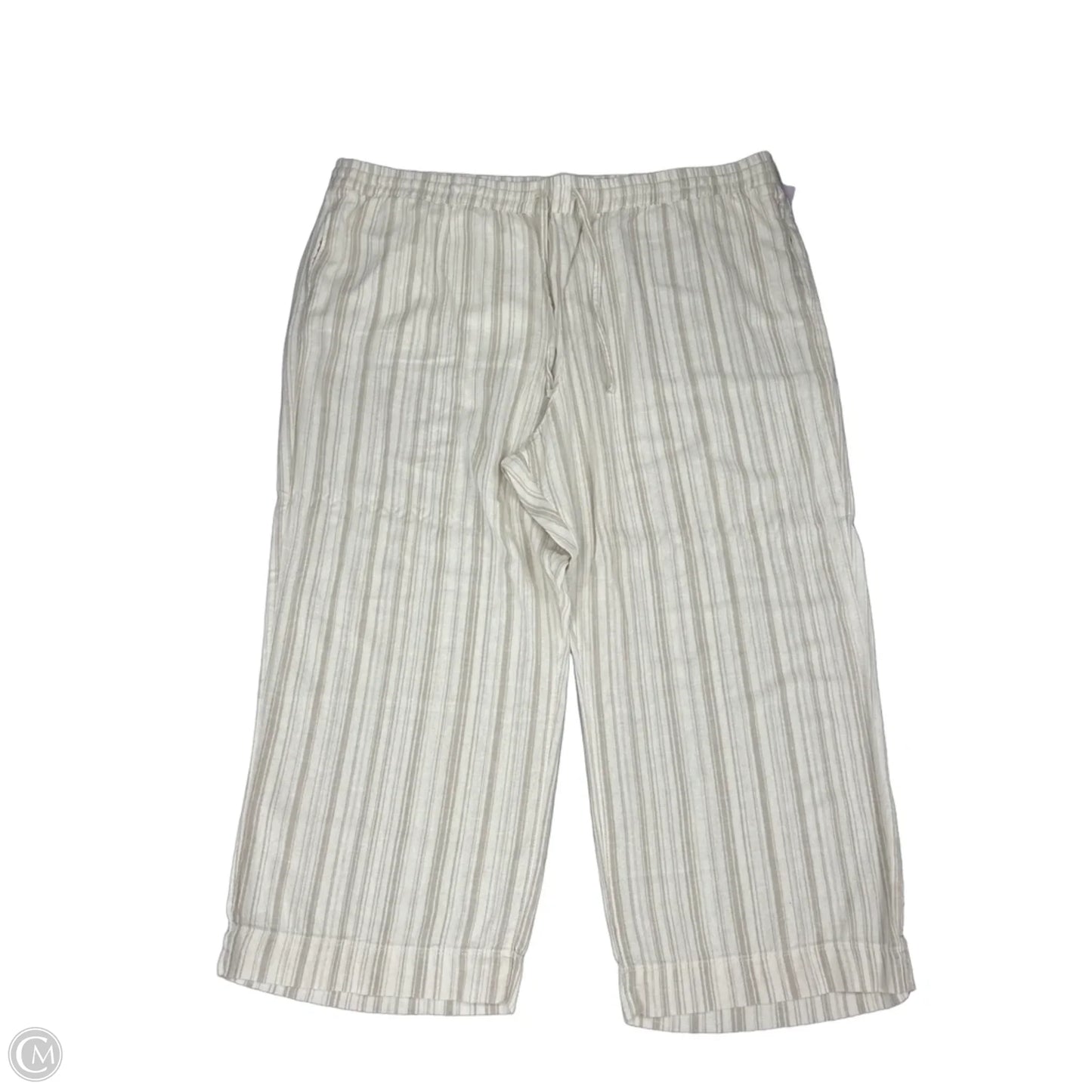 Pants Wide Leg By Sonoma In Cream & White, Size: 3x