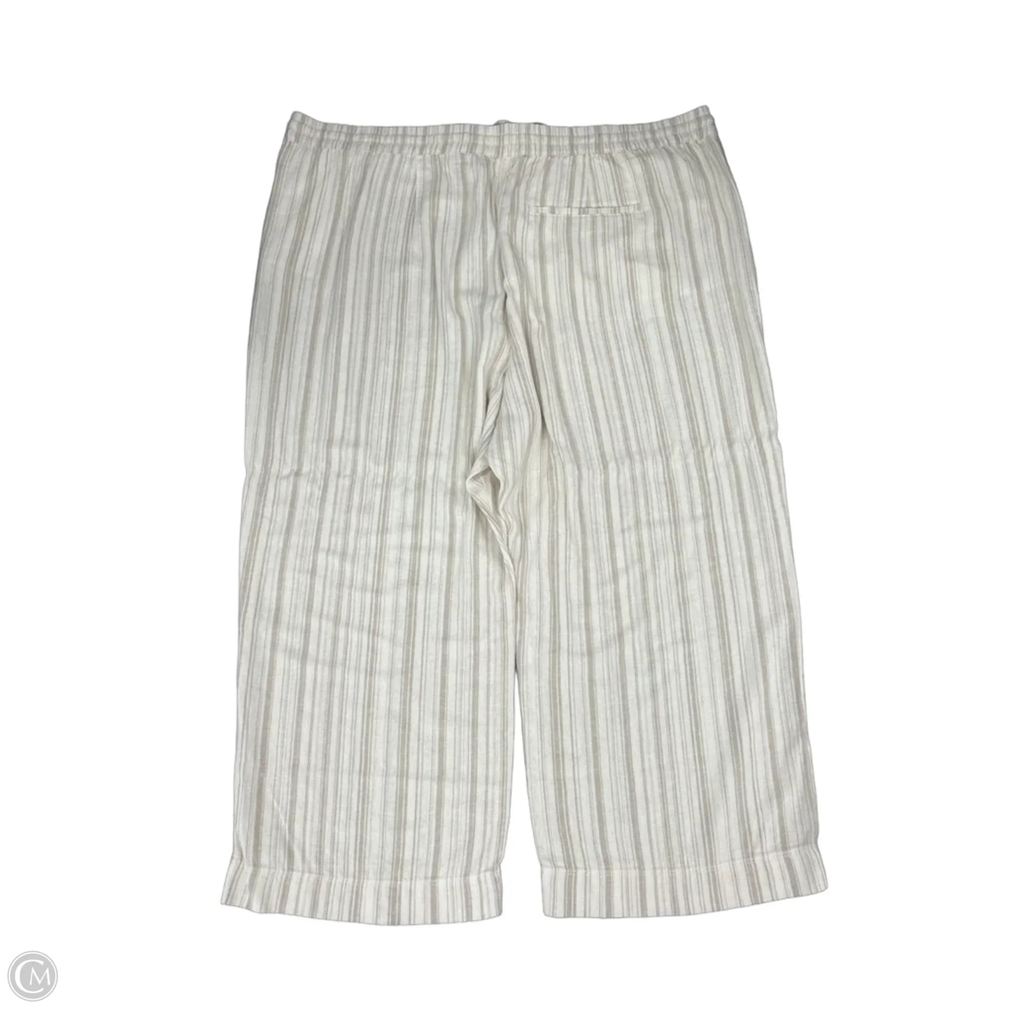 Pants Wide Leg By Sonoma In Cream & White, Size: 3x