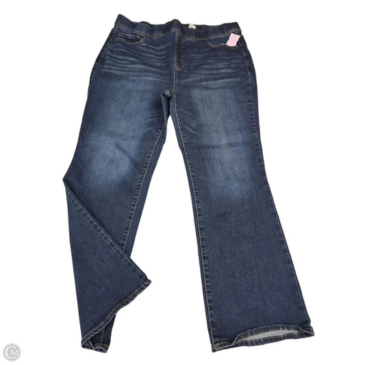 Jeans Boot Cut By Terra & Sky In Blue Denim, Size: 1x