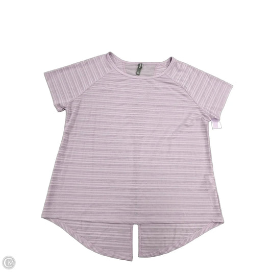 Athletic Top Short Sleeve By Joe Fresh In Purple, Size: L
