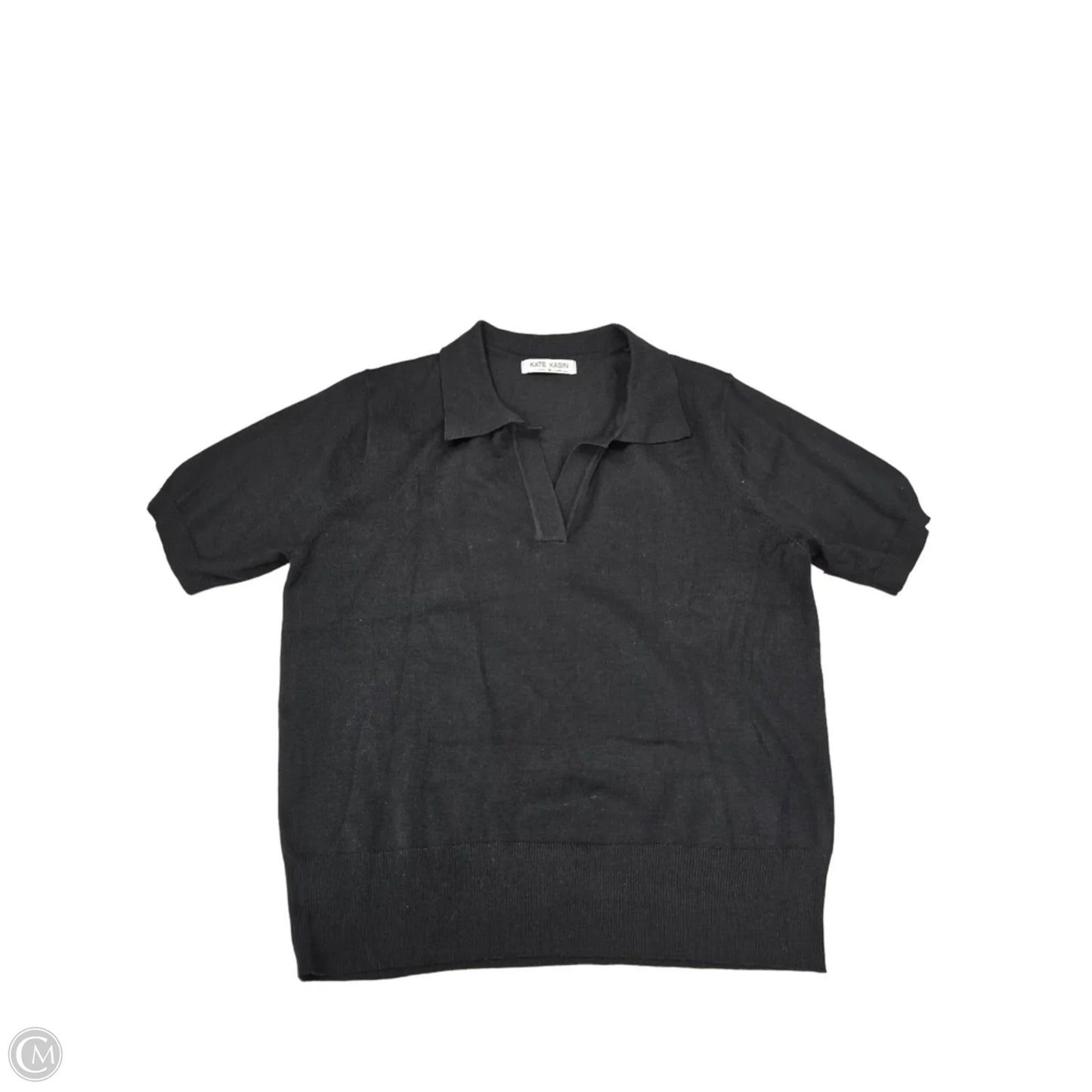 Top Short Sleeve By Kate Kasin In Black, Size: M