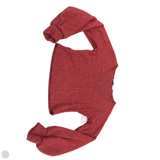 Top Long Sleeve By Lush In Red, Size: M