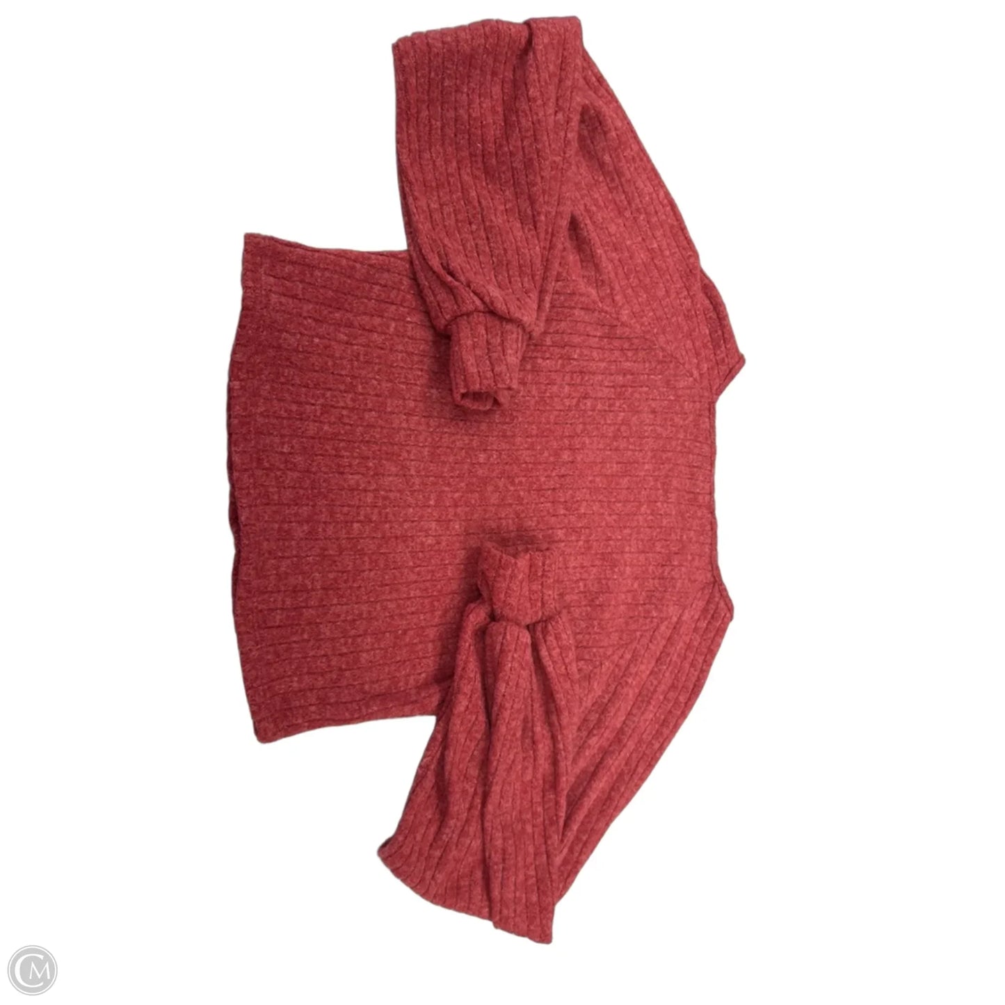 Top Long Sleeve By Lush In Red, Size: M