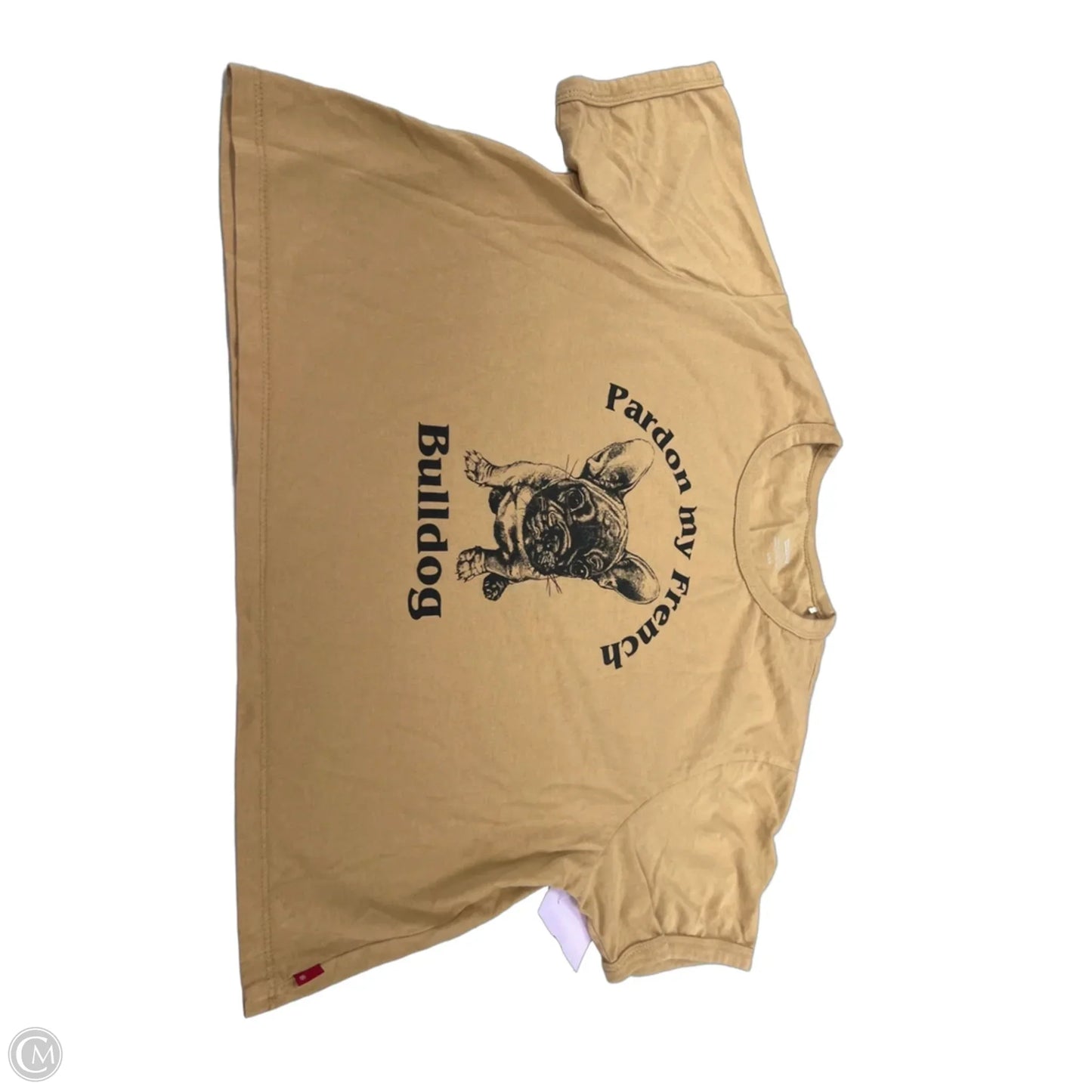 Top Short Sleeve By Levis In Yellow, Size: L