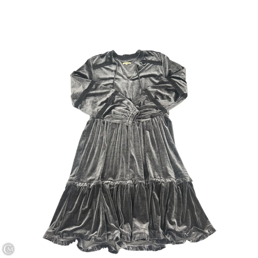 Dress Casual Midi By Cme In Grey, Size: Xl