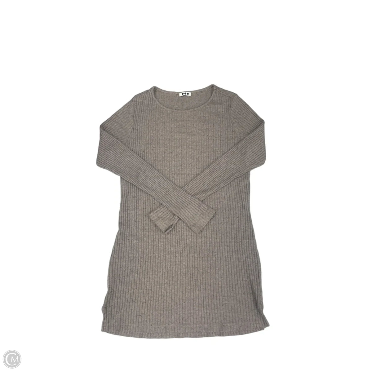 Top Long Sleeve By Dots In Brown, Size: L