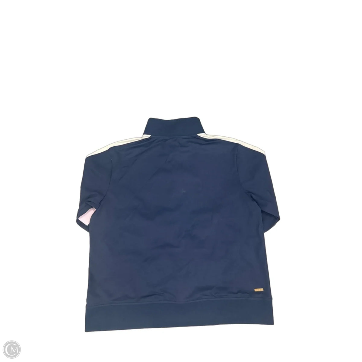 Athletic Jacket By Cme In Blue & White, Size: L