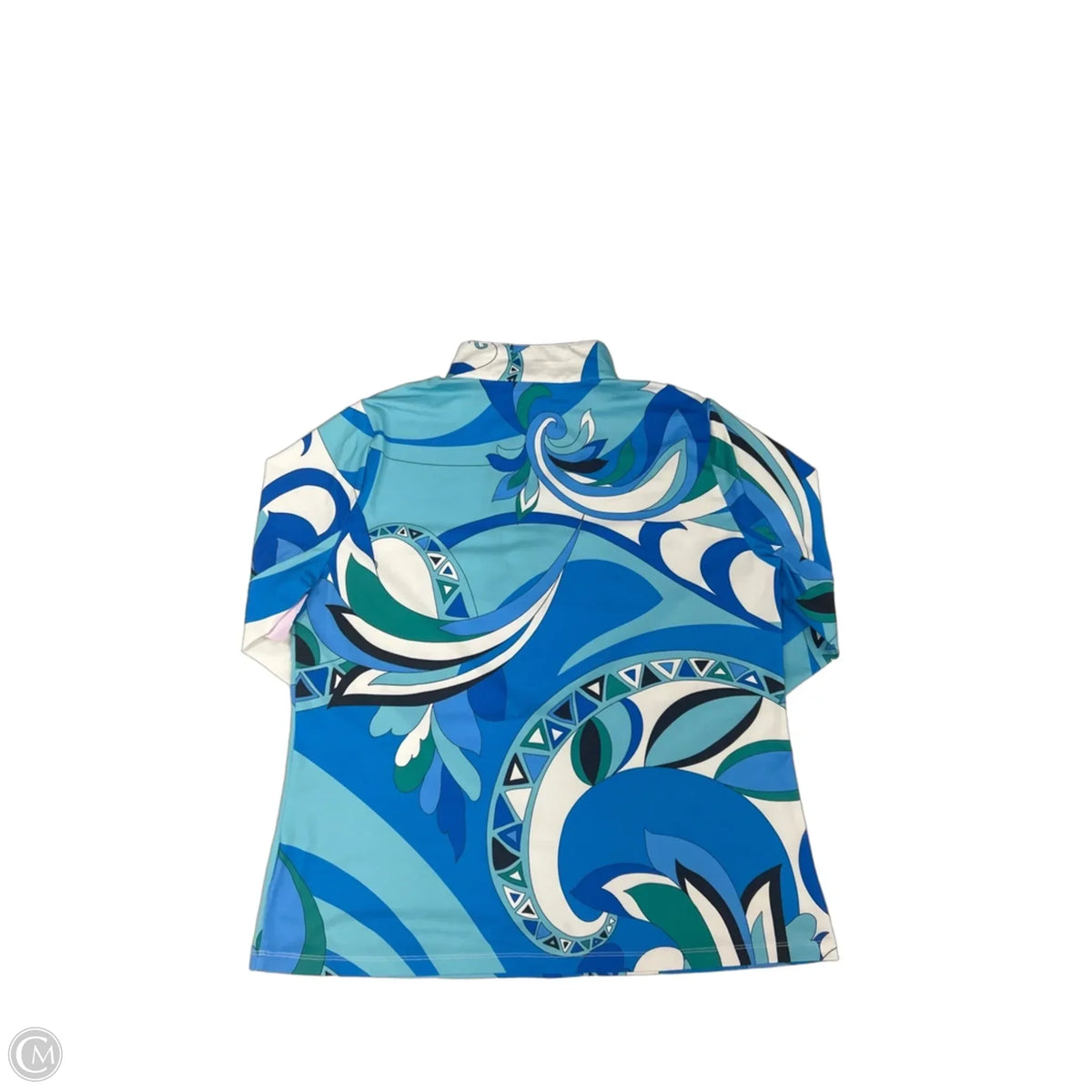 Top Long Sleeve By Cme In Blue, Size: L