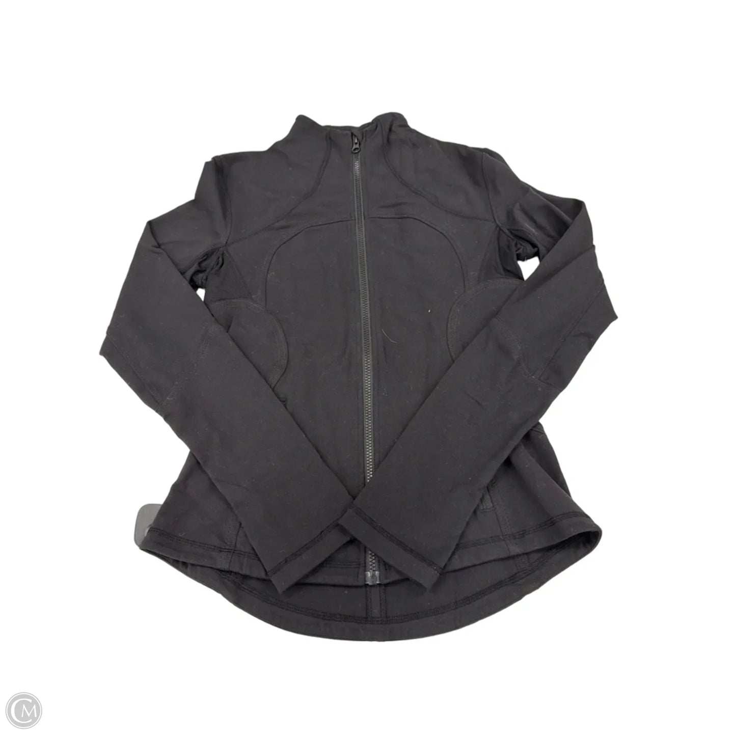 Athletic Jacket By Lululemon In Black, Size: 8