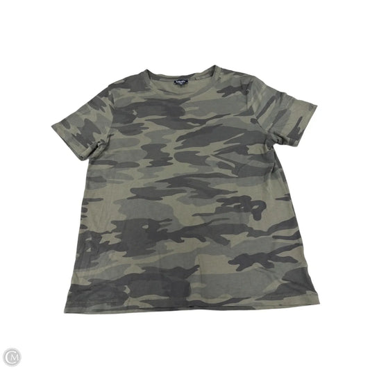 Top Short Sleeve By Splendid In Camouflage Print, Size: M