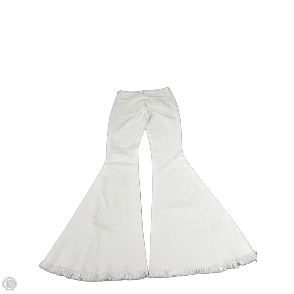 Jeans Flared By Cme In White Denim, Size: 4