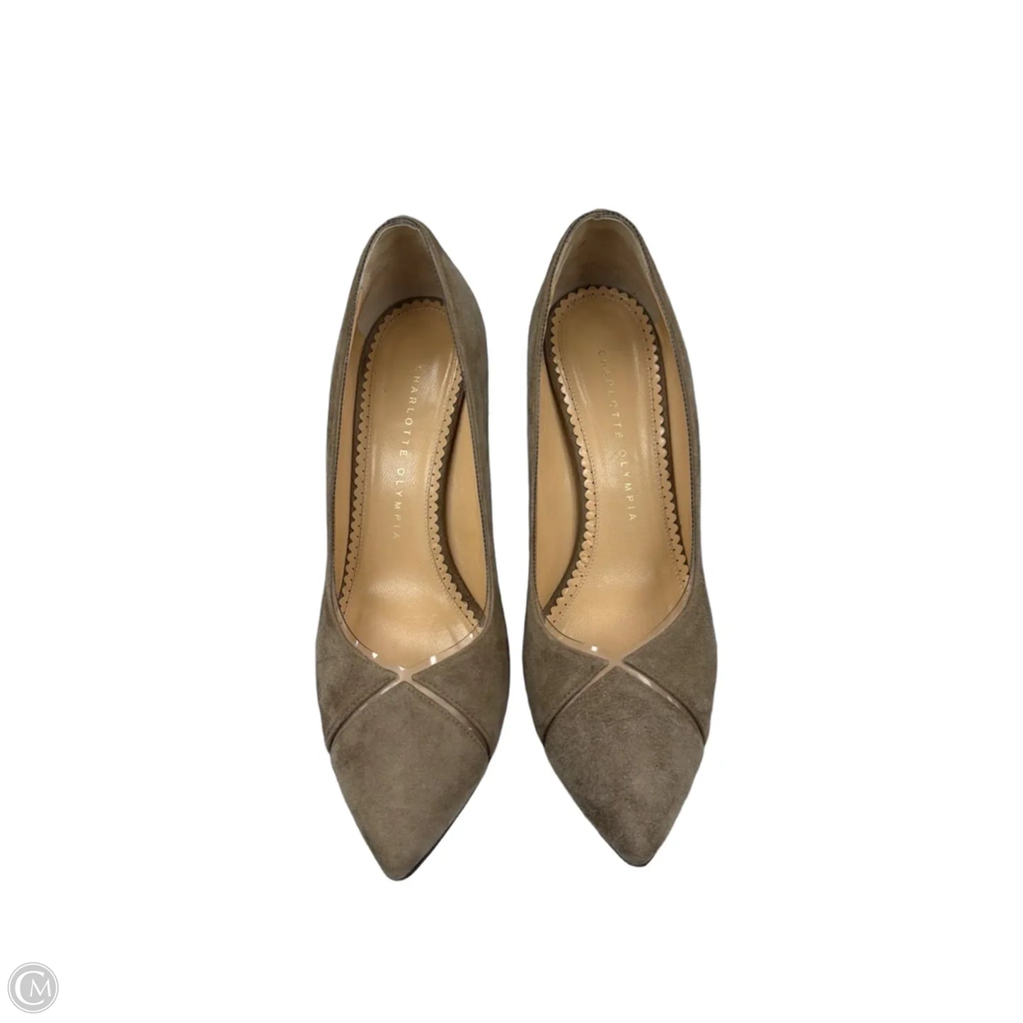 Shoes Designer By Charlotte Olympia In Taupe, Size: 8