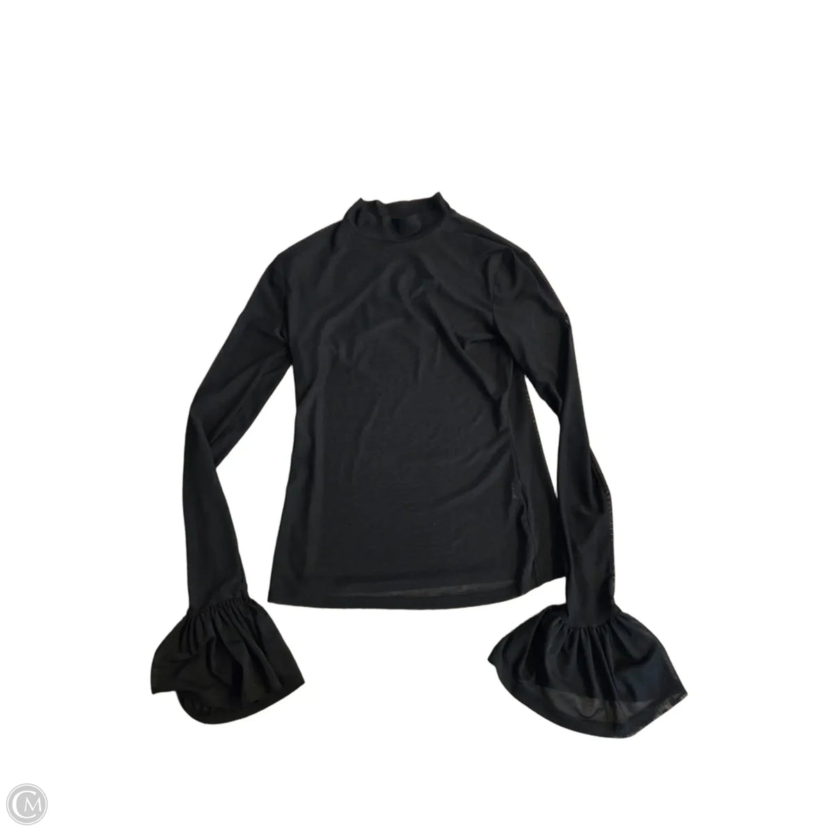 Top Long Sleeve By Cmf In Black, Size: M
