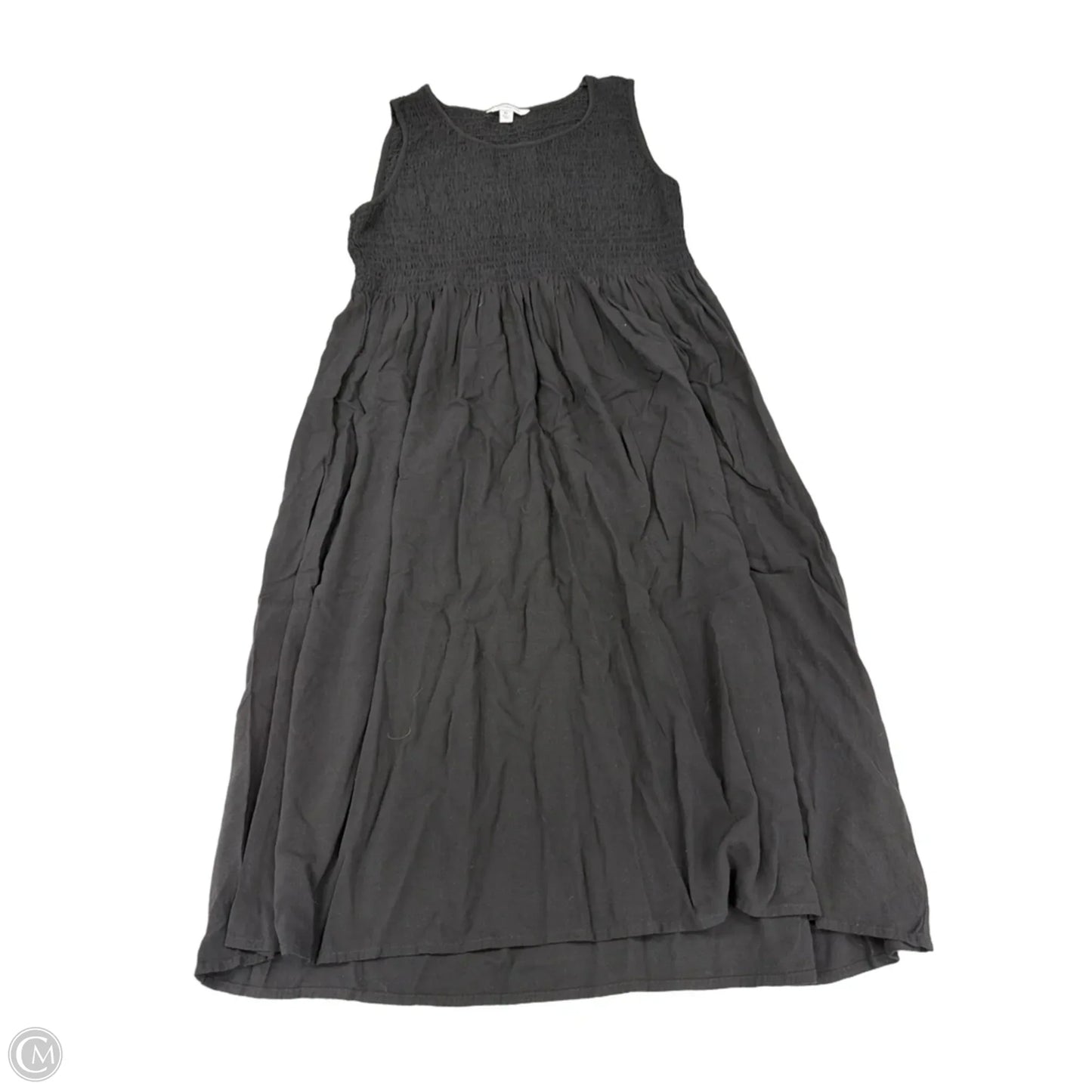 Dress Casual Midi By Croft And Barrow In Black, Size: Xl