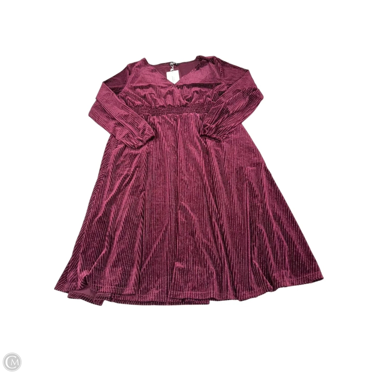 Dress Casual Midi By Bloomchic In Purple, Size: 1x