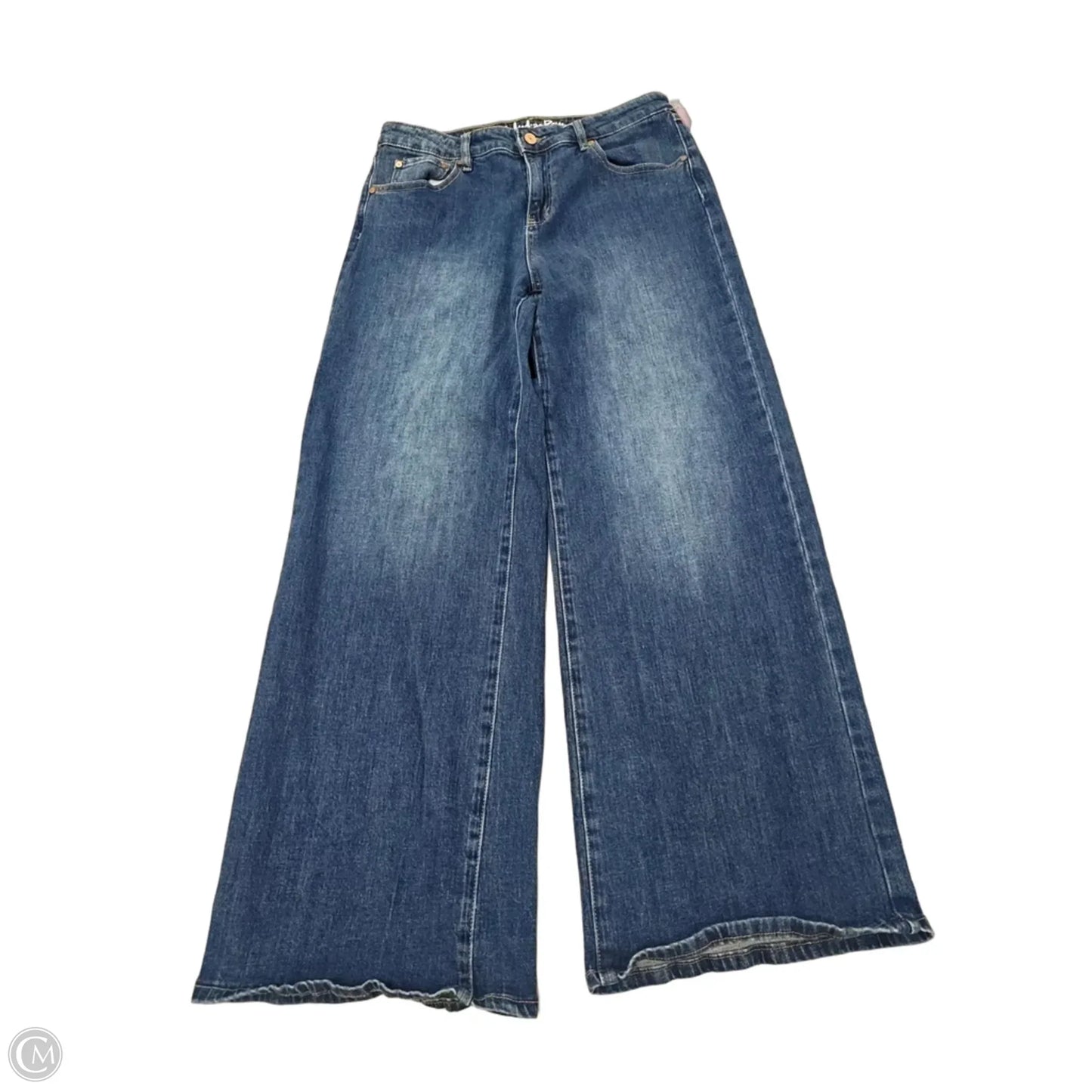 Jeans Wide Leg By Indigo Rein In Blue Denim, Size: 10