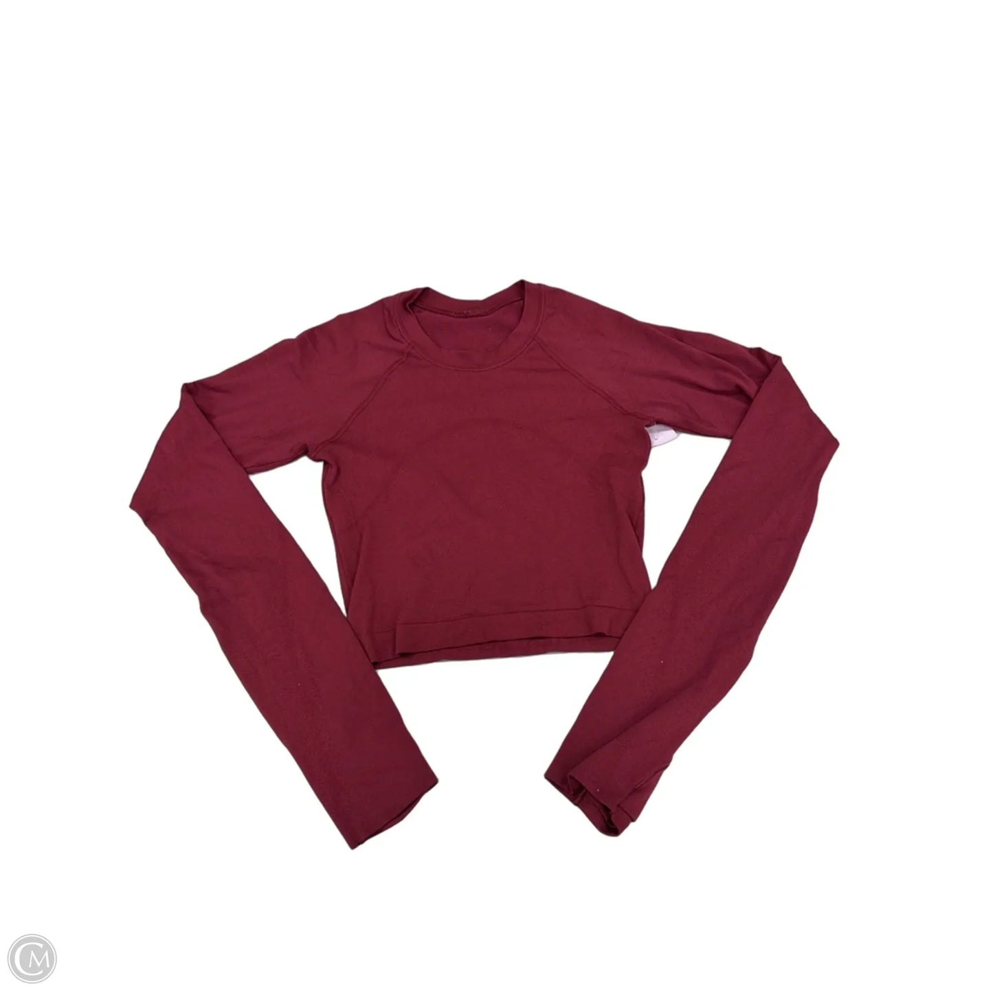 Athletic Top Long Sleeve Crewneck By Lululemon In Red, Size: 2