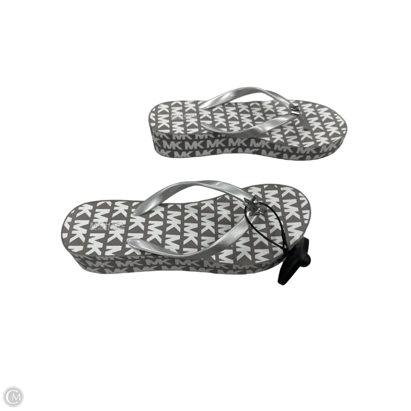 Sandals Designer By Michael Kors In Grey, Size: 8