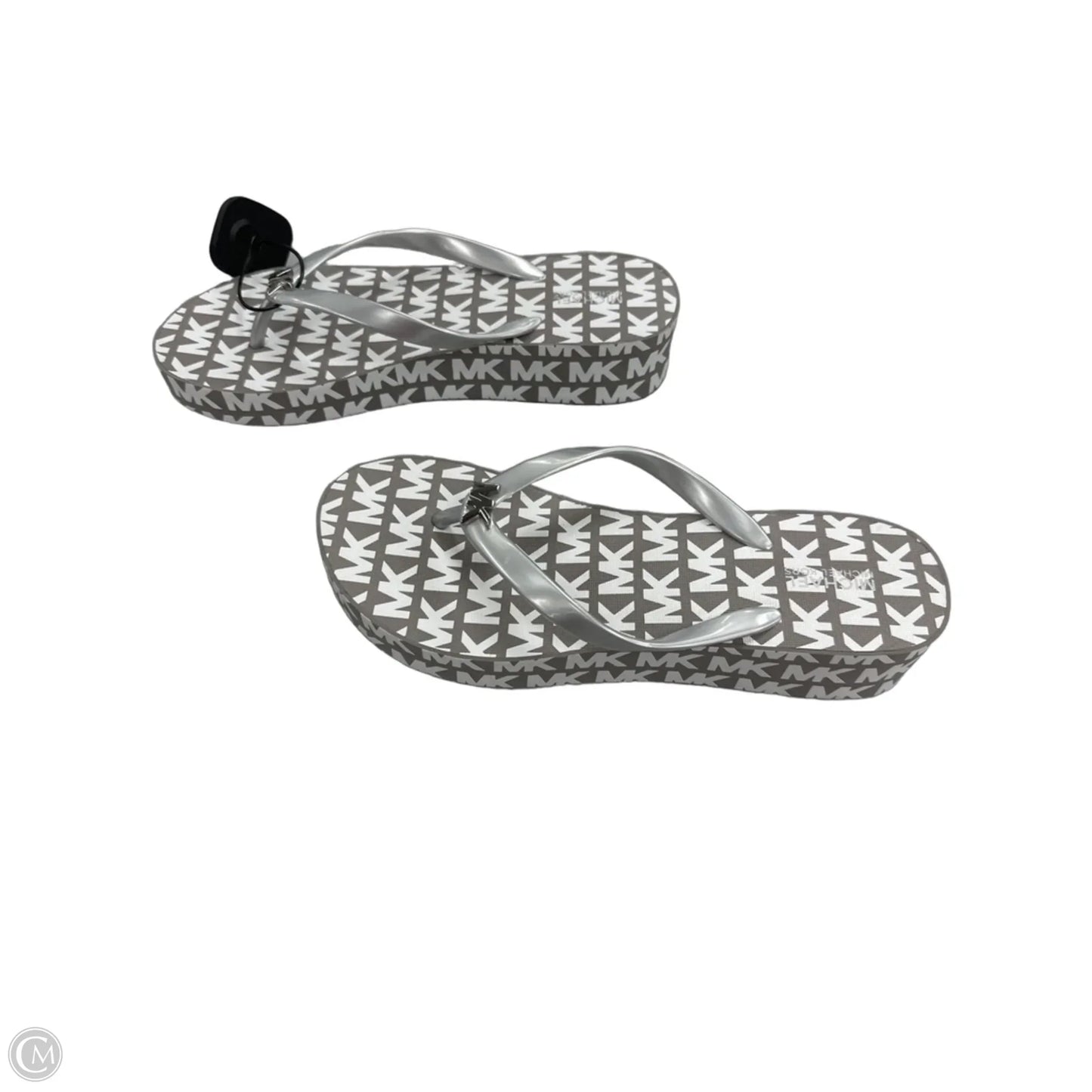 Sandals Designer By Michael Kors In Grey, Size: 8