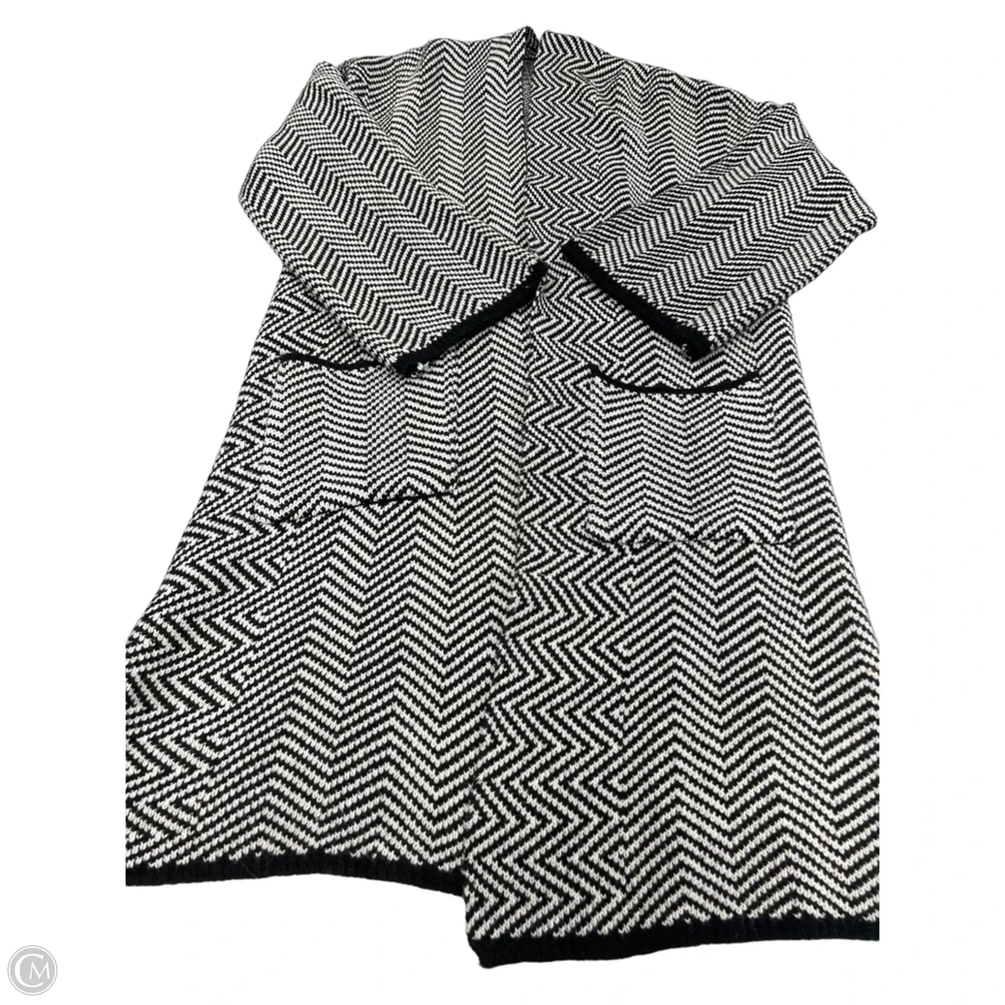 Cardigan By Cme In Black & White, Size: Os