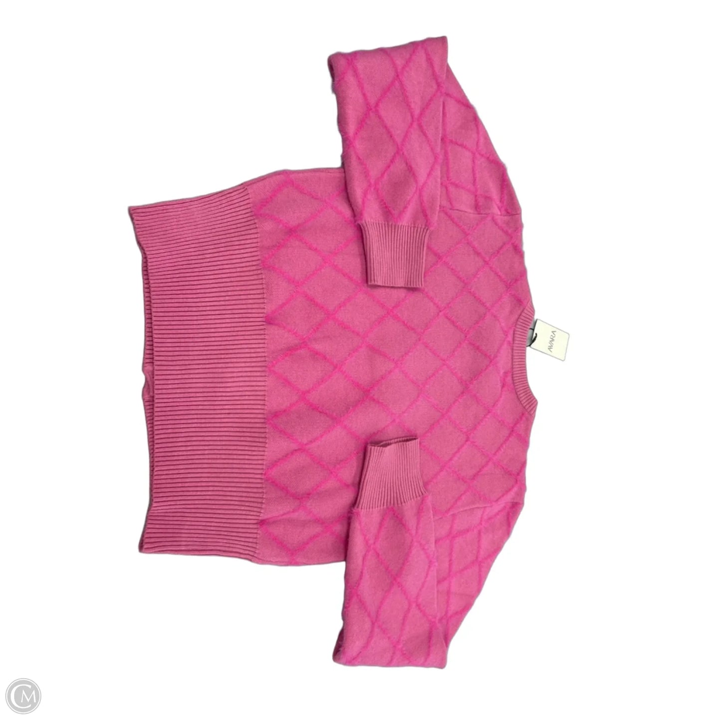 Sweater Cardigan By Avara In Pink, Size: L