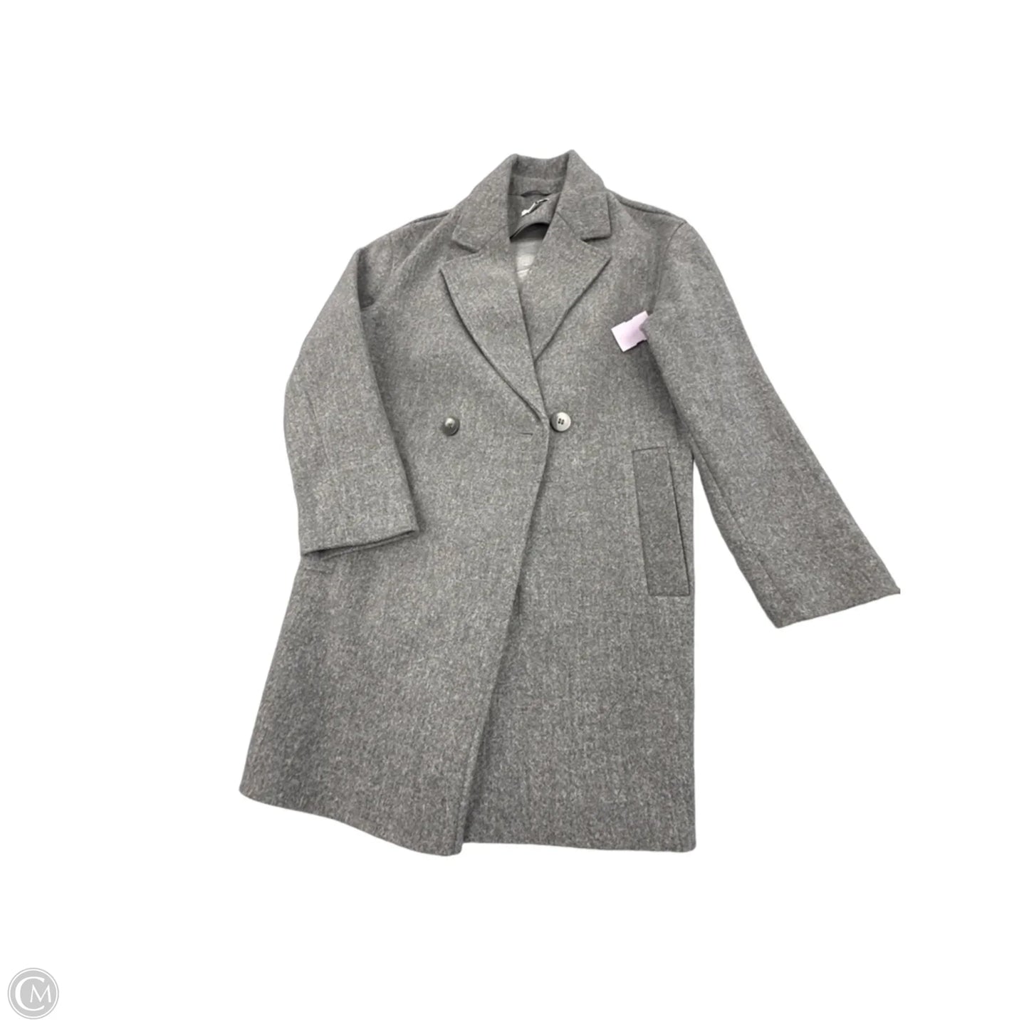 Coat Peacoat By Top Shop In Grey, Size: Xs