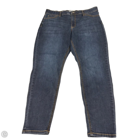Jeans Skinny By Ava & Viv In Blue Denim, Size: 18