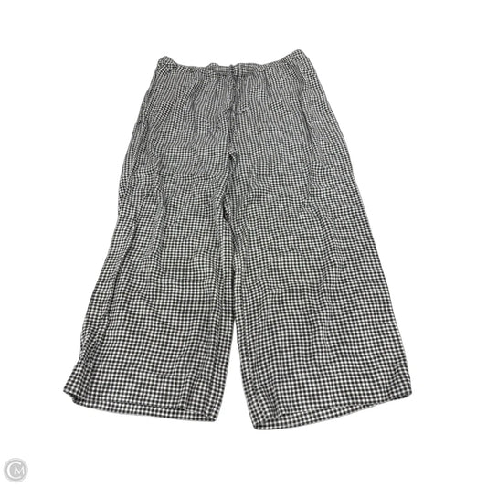 Pants Linen By A New Day In Black & White, Size: 16