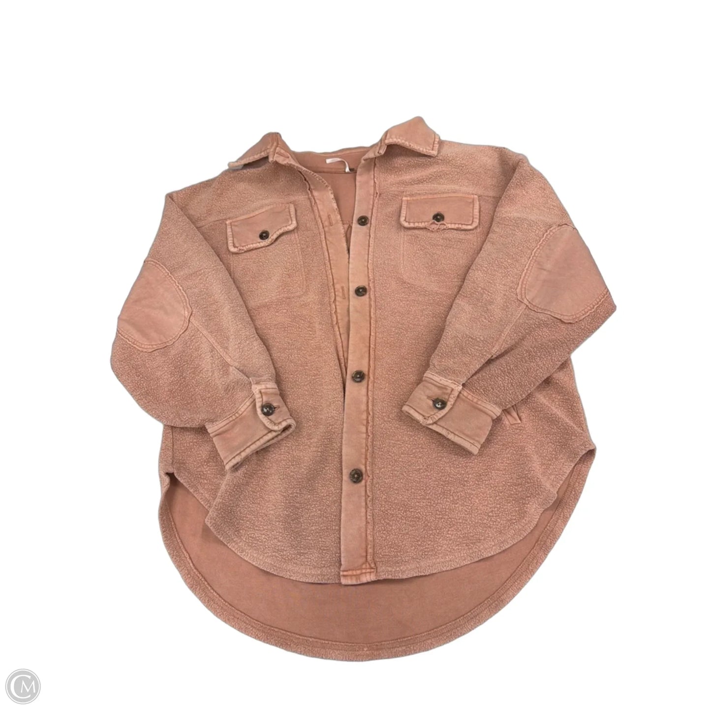 Top Long Sleeve By Free People In Peach, Size: M