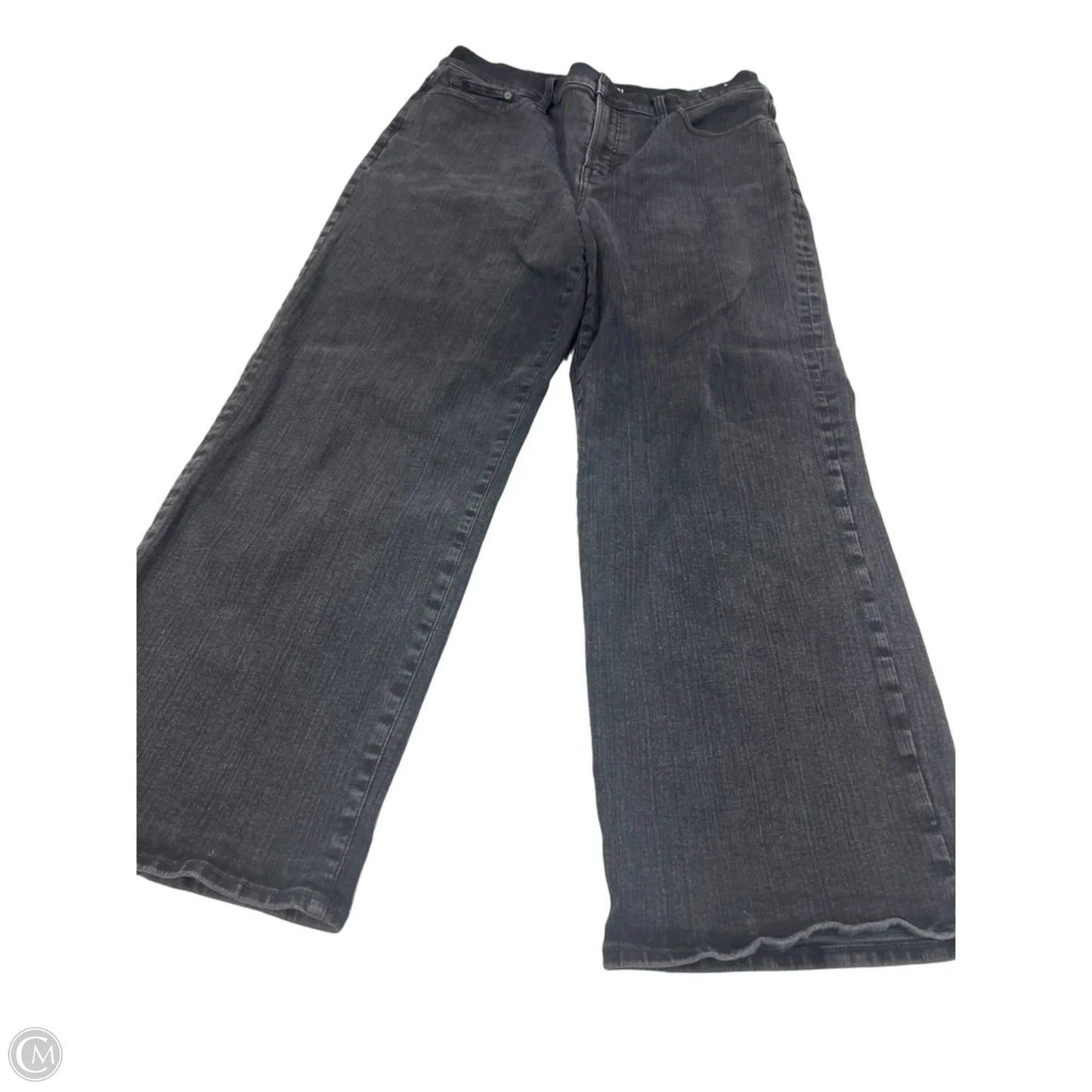 Jeans Wide Leg By Madewell In Black Denim, Size: 14