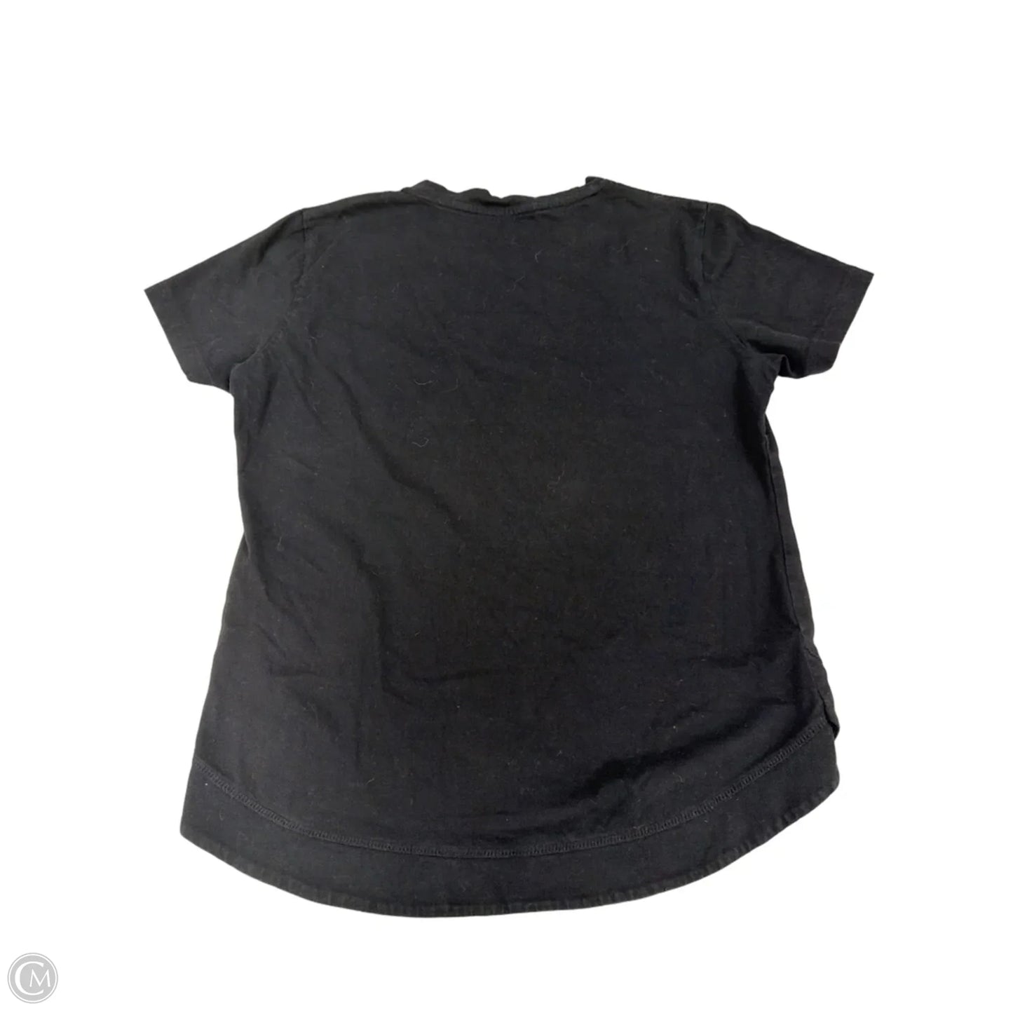 Top Short Sleeve By Authentic In Black, Size: M