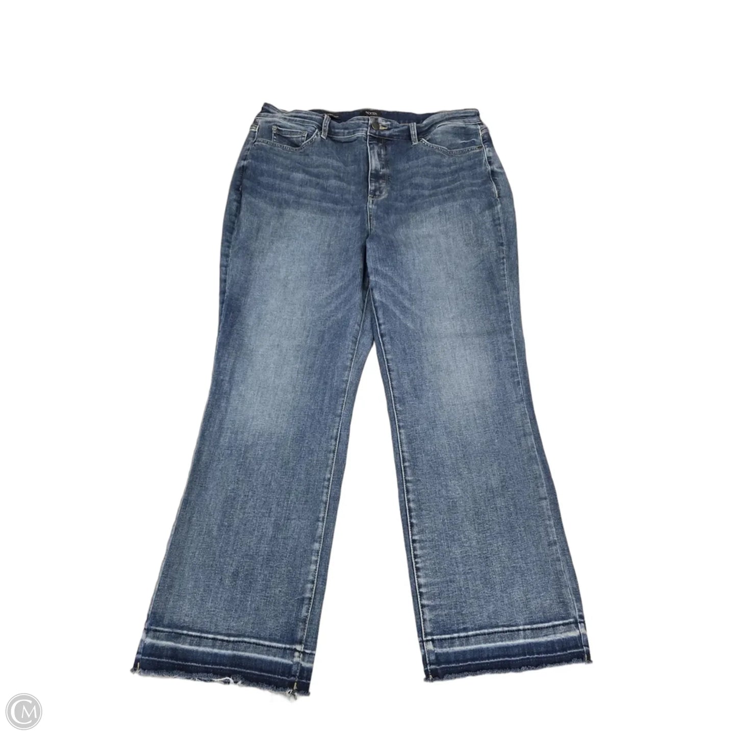 Jeans Straight By Not Your Daughters Jeans In Blue Denim, Size: 16