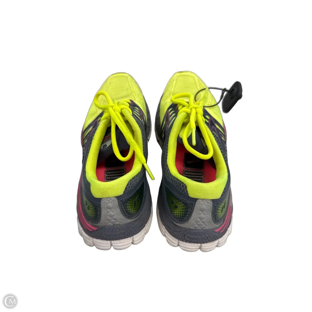 Shoes Athletic By Brooks In Green & Grey, Size: 7