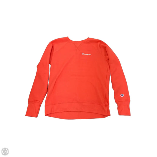 Top Long Sleeve By Champion In Orange, Size: M