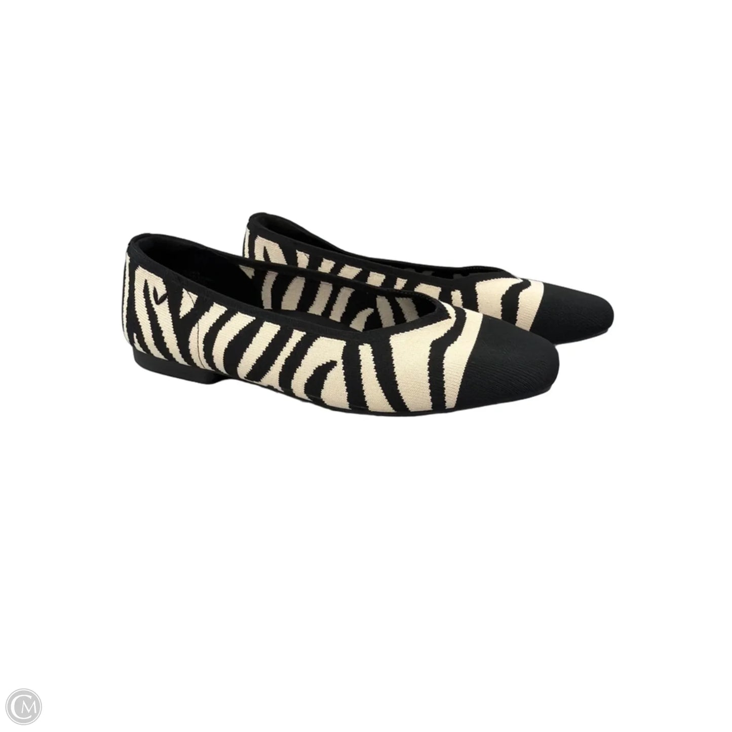 Shoes Flats By Vivaia In Zebra Print, Size: 10
