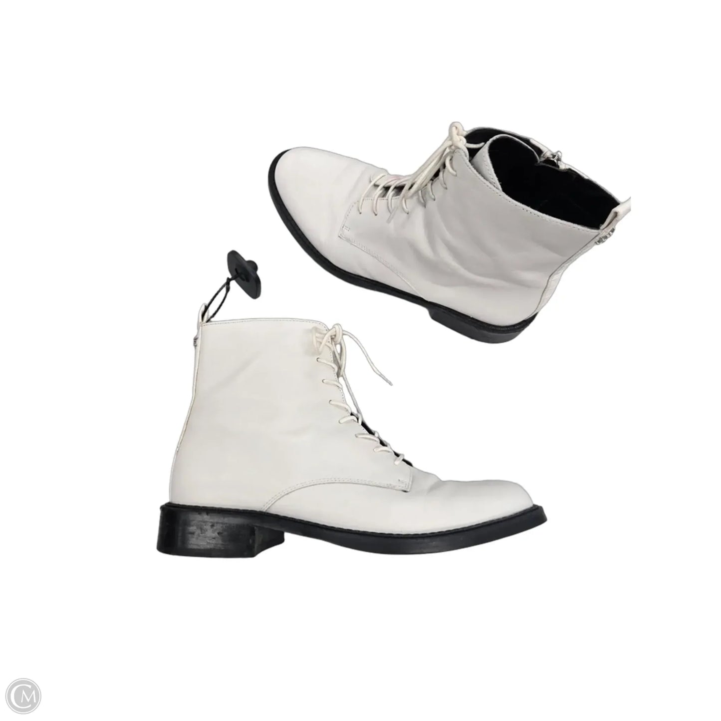 Boots Ankle Flats By Sam Edelman In White, Size: 10