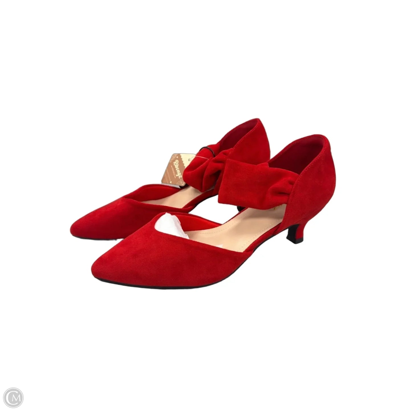 Sandals Heels Block By Cme In Red, Size: 10