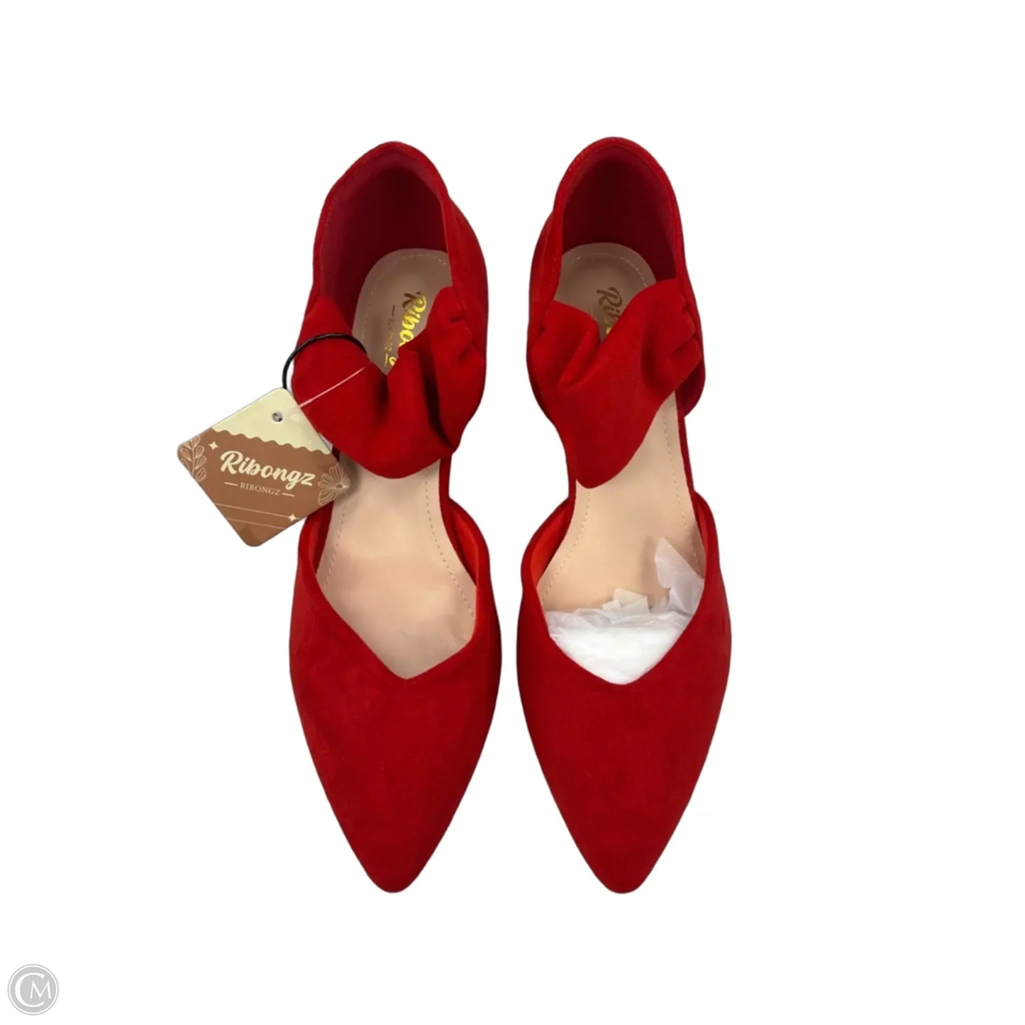 Sandals Heels Block By Cme In Red, Size: 10