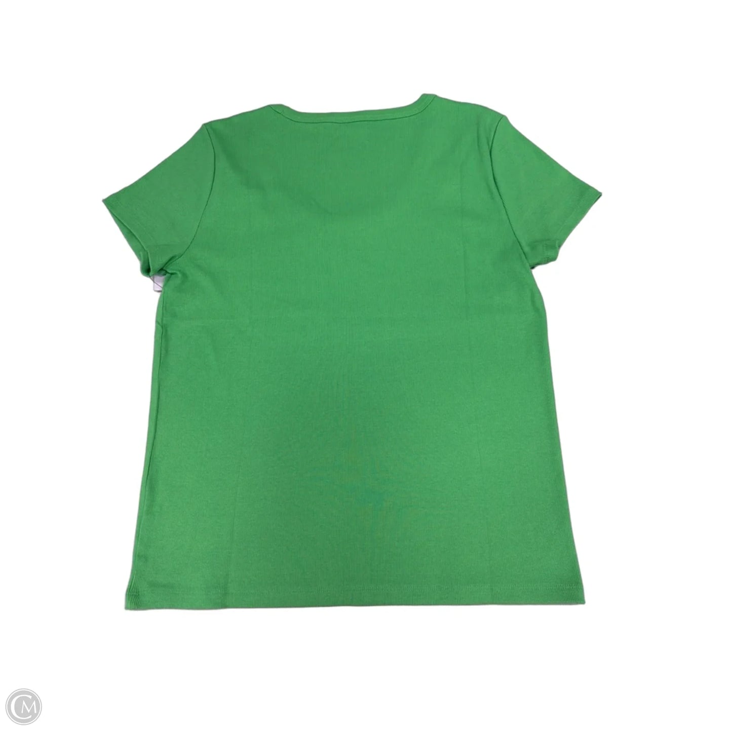 Top Short Sleeve By Talbots In Green, Size: Xl
