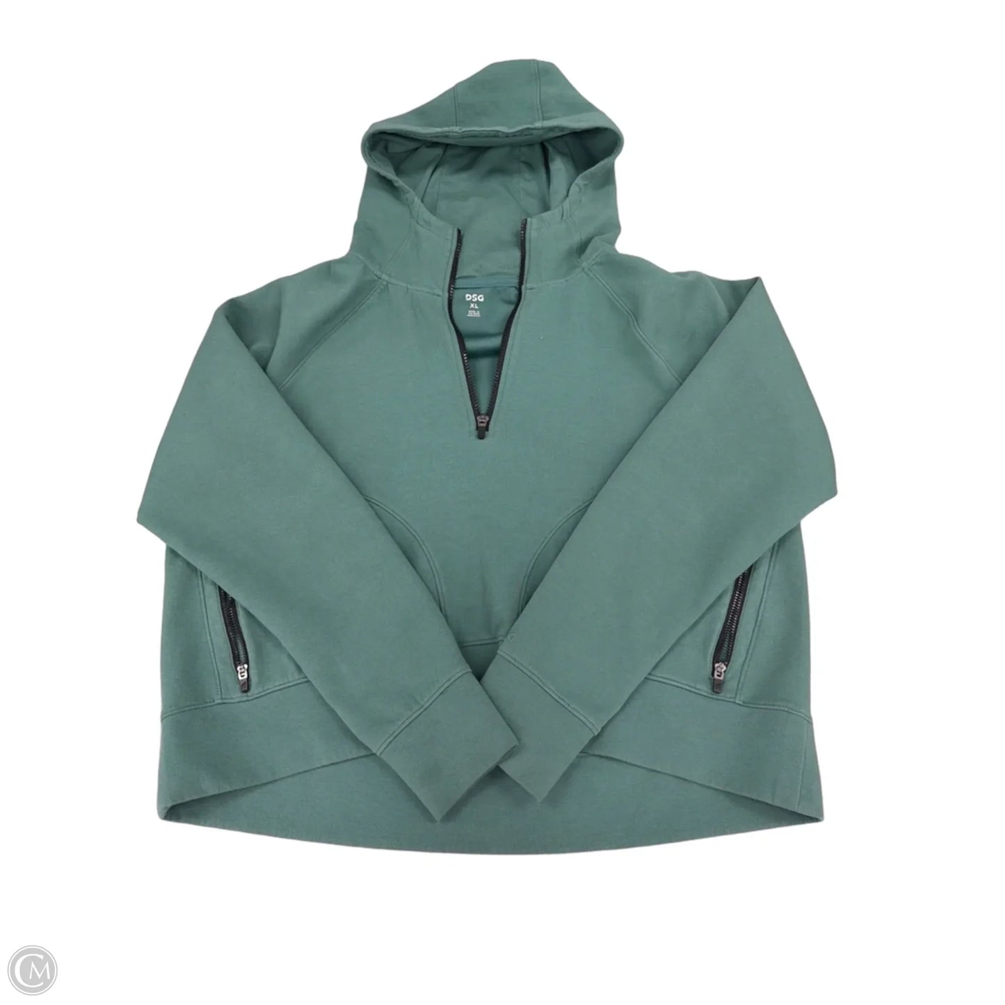 Athletic Top Long Sleeve Hoodie By Dsg Outerwear In Green, Size: Xl