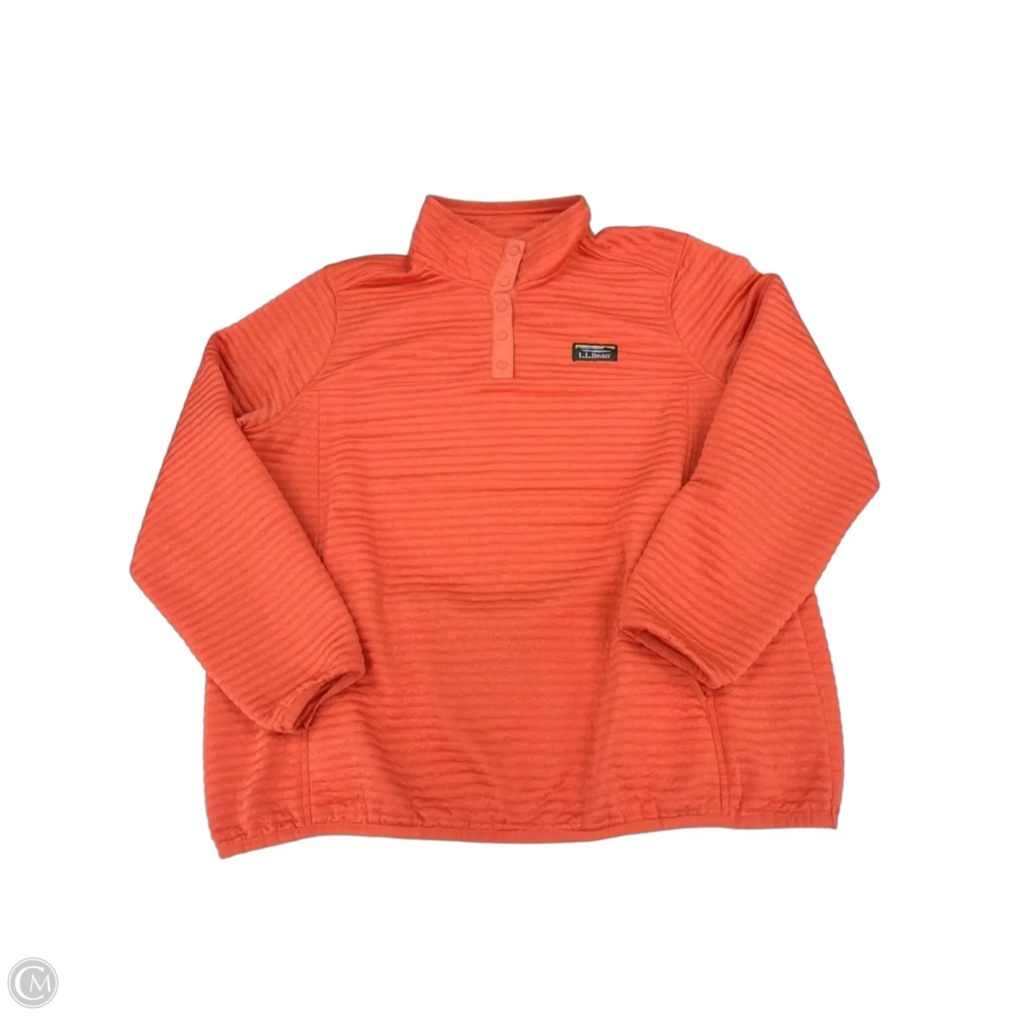 Top Long Sleeve By L.l. Bean In Orange, Size: 1x