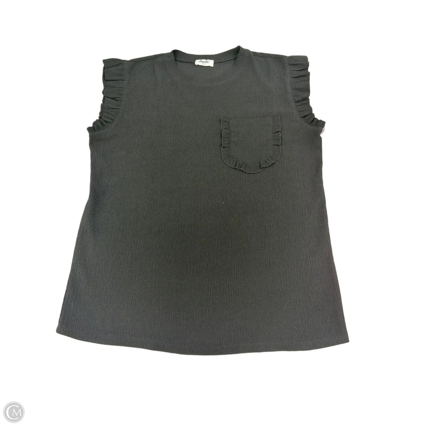 Top Short Sleeve By Cme In Black, Size: Xl